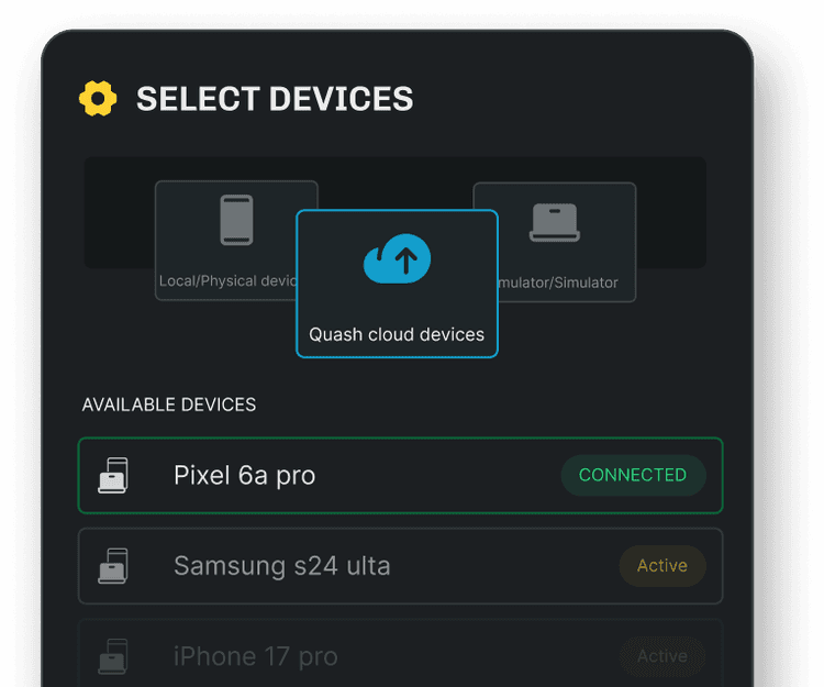 Increase device coverage - available devices